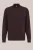 WE Fashion – Heren regular fit trui met quarter-zip – Regular fit – Donkerbruin – Katoen –