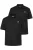 Men Plus Shirt  zwart / wit