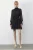 Gestipte Halve Col Mini Jurk met Riem