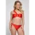 ten Cate Beach TC WOW voorgevormde strapless bandeau bikinitop rood