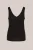 WE Fashion – Dames jersey singlet met open structuur – Regular fit – Zwart –