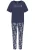 VIVANCE Pyjama ‘Dreams’  marine / enziaan / wit