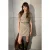 TRENDYOLMİLLA Dames Beige Geruit Kort / Mini Kort Zakelijk Recht Jurken