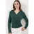 Dubbelzijdige blouse met lange mouwen en plooidetail