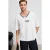 Relaxed T-shirt met V-hals en logo