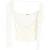 Jacquemus Le T-shirt Lucciu Stretch Woven Top in White Lyocell