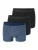 SCHIESSER Boxershorts ‘ 95/5 ‘  blauw / zwart