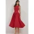 A-Form Midi-jurk met Ronde Hals