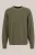 WE Fashion – Heren regular fit gebreide trui met structuur – Regular fit – Olijfgroen – Katoen –