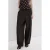 Mango wide leg regular waist casual broek bruin