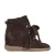BRONX Jae-yy suède sneakers met sleehak bruin
