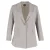 Theory blazer met mélange-effect en enkele rij knopen in grijze wol