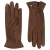 Roeckl Vingerhandschoenen ‘ANTWERPEN’  kastanjebruin