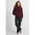 Anytime blouse met ingeweven patroon bordeauxrood