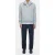 Closed Half Zip Sweat T-shirts Light Grey Melange