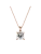 Eenvoudige vierkante hanger – Oostenrijks kristal