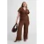 GREAT LOOKS crinkle jumpsuit bruin