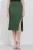 Textured Midi Rok met Kettendetail