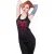 Spiral Dames/Dames Bleeding Heart Racerback Vest Top (Zwart)