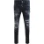 Dsquared2 Skater Jeans Verstevigd Gescheurd Met Verfspatten Zwarte Wassing