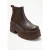 Clen Leren Platform Chelsea Boot