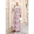 Gebuttonde Maxi Jurk met Ronde Hals en Tailleband