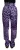 Paarse Luipaardprint Broek Relaxed Fit