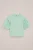 WE Fashion – Meisjes T-shirt met ballonmouwen – Regular fit – Mintgroen – Katoen –