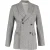 Joseph Houndstooth Dubbelbreasted Blazer in Grijs Wol