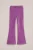 WE Fashion – Meisjes velvet flared legging van ribstof – Regular fit – Paars – Katoen –