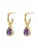 Hey Happiness Oorbellen ‘February Birthstone’  goud