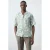 Mango Man regular fit overhemd met paisley – groen