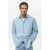 Mango Man slim casual overhemd blauw