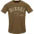 Diesel Heren T-shirt met Monotone Logo in reliëf (Bruin)