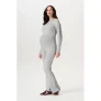 Noppies maternity flared high waist zwangerschaps flared broek grijs fijn gebreid