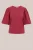 WE Fashion – Dames T-shirt met pofmouwen – Regular fit – Rood – Katoen –