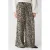 Shoeby wide leg high waist broek met panterprint bruin