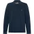 Timberland Heren Geribd Normaal Poloshirt met Lange Mouwen (Donkere saffier)