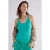 Summum Woman Singlet Crossband Cotton Elastane Basics Peacock