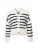 La Martina Gebreid vest ‘ WCS001 ‘  zwart / wit