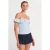 Dames Off-Shoulder Geribbelde Crop Blouse