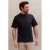 Kultivate relaxed fit T-shirt met backprint – donkerblauw