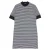 Fred Perry marineblauwe gestripte sneeuwwitte jurk