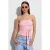 Strapless Slim-Fit Jersey Blouse met Strikdetail
