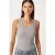 Getailleerde Katoenen U-Hals Tanktop