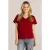 Ivy Beau top donkerrood broderie