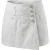 Witte shorts met knoopsluiting aan de voorkant en overslag — Modern, lichtgewicht en moeiteloos stijlvol