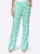 heine Broek  jade groen / wit