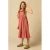 Sissy-Boy geruite maxi jurk donker oranje
