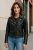 Vintage zwarte klassieke Brando biker leren jas voor dames – Secunda